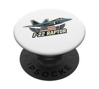 F22 Raptor Stealth Fighter Jet Avión Diseño Regalo PopSockets PopGrip Adhesivo