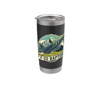 F22 Raptor Stealth Fighter Jet Avión Diseño Regalo Vaso térmico de acero inoxidable de doble pared
