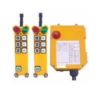 F24-6D 6 botones grúa de Radio inalámbrica Industrial Control remoto interruptores de doble velocidad elevador puente grúa controlador(2T1R,AC36)