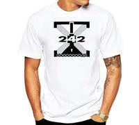 F242 Welcome 2Paradise White T-Shirt Men tee Front 242 Men Cotton T-Shirt Printed T Shirt Top tee White S