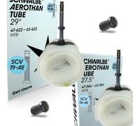 F26 Aerothan Light - Manguera de aire (27,5 + 29", compatible con Schwalbe SCV14-AE + SCV19-AE con válvula de clic)