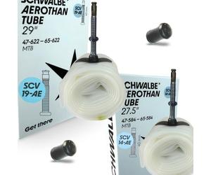 F26 Aerothan Light - Manguera de aire (27,5 + 29", compatible con Schwalbe SCV14-AE + SCV19-AE con válvula de clic)