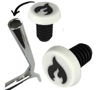 F26 Chilli Pro Stunt-Scooter - Tapones para manillar de aluminio, color negro