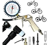 F26 Compresor de aire comprimido para bicicleta, manómetro con válvula de clic SKS Clik Valve conexión cabeza compatinbel con nuevas válvulas de acoplamiento rápido SCV I UST