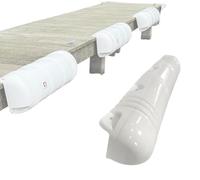 F26 Defensa larga inflable para barcos y barcos de vela, para todo tipo de clima, 90 cm x 25 cm, grande, color blanco
