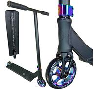 F26 Ethic DTC Erawan I Pandora I V2 Patinete de Acrobacias I M, Altura 85 cm I Ligero I Parque I Híbrido I Calle I Pedaleo I Truco I Niños I Patinete I Ligero I Freestyle, Negro Arcoíris Neochrome
