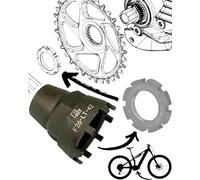 F26 Lockring Tool Ebike Bicicleta Anillo de Cierre de Plataforma Spider Service Tool Desmontaje Nuez adecuado para Ebike Brose Motor Drive S/Mag para Bosch Gen3 Gen4 Gen5 Performance CX,Yamaha PW-X