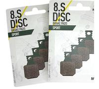 F26 MT - Pastillas de freno de disco hidráulicas para bicicleta compatibles con Magura MT 2 4 5 7 8 Sport I Performance I Race (2 pares / 8.S Sport (4 pistones)