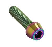 F26 Titan M5 Tornillo DIN 912 cónico hexágono interior bicicleta tuning (Rainbow Neocrom, 25)