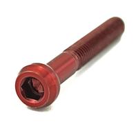 F26 Titan - Tornillo de cabeza esférica para tija de sillín M5 (35 mm), color rojo