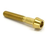 F26 Tornillo de titanio M5 DIN 912 cónico (dorado, 45 mm)