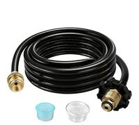 F273704 - Conjunto de manguera adaptador de calentador de propano de 12 pies, compatible con Mr. Heater, Big Buddy Heater To Series, Coleman Camp Stove Series, apto para interiores y exteriores
