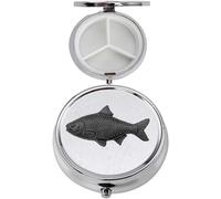 F3 Roach Fish - Pastillero (peltre inglés, 3 secciones), acabado negro