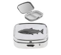 F32 Atlantic Salmon Fish - Pastillero (peltre inglés, 2 días), color negro