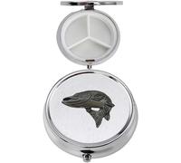 F39 Turning Pike Fish - Pastillero (peltre inglés fino, 3 secciones), color negro