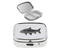 F41 Barbel Fish - Pastillero con efecto espejo (peltre inglés, 2 días), color negro