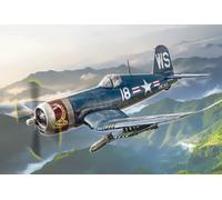 Italeri -1453 F4U-4 Corsair-Korean War, 1:72 Scale, Model Kit, Plastic Model, Bl