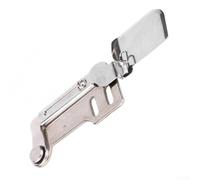 F503 Carpeta de dobladillo de metal para máquinas de coser industriales, lo que permite un dobladillo fiable en telas delicadas que requieren un manejo mínimo (3 mm)