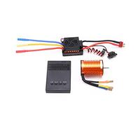 F540 3300KV Brushless Motor Set, 60A Waterproof ESC with Programming Card, High - Torque 4 - Pole Motor for 1/10 RC Car, CNC Aluminum Heat Sink, 3.175mm Shaft