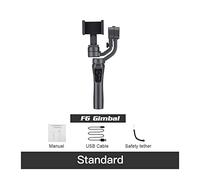 F6 3 Axis Gimbal Estabilizador de Mano Teléfono móvil Grabación Video Smartphone for cámara acción Vlog Live Transmisión en Vivo(F6 Standard)