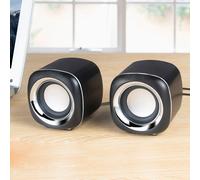 F88CPC Altavoz Estéreo 6W Con 3.5mm Clavija Y USB Corriente Compacto Para Laptop