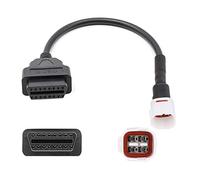 F94CS Bolwins - Cable adaptador de 4 pines a OBD2 para moto, Yamaha de 4 pines, OBD2, diagnóstico de error, lectura, diagnóstico de error, cable de conexión para moto, 30 cm