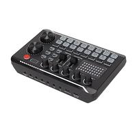 F998 Tarjeta de Sonido en 16 Bits 44.1KHz Mezclador de Sonido Multifuncional Doble Canal para Computadoras Efectos Teléfonos Móvil