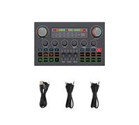 F999 Ultra Sound Card Touch Screen Mixer K Song Recording Accompaniment Independent Live Sound Card Black