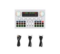 F999 Ultra Sound Card Touch Screen Mixer K Song Recording Accompaniment Independent Live Sound Card White