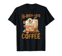 FA-Brew-Lous Corgi Juego de Palabras de café Barista Amante de los Perros Camiseta