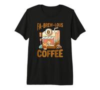 FA-Brew-Lous Corgi Juego de Palabras de café Barista Amante de los Perros Camiseta Premium