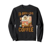 FA-Brew-Lous Corgi Juego de Palabras de café Barista Amante de los Perros Sudadera