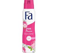 Fa Desodorante en spray Pink Passion (150 ml), aroma dulce de rosa rosa, desodorante sin aluminio para una protección de hasta 48 horas, no deja residuos de desodorante en la ropa