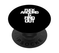 FA&FO F ALREDEDOR Y Y DESCUBRE maldición divertida mala palabra jurar PopSockets PopGrip Adhesivo