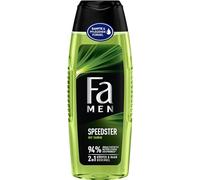 FA Gel de ducha Men Speedster con taurina (1 x 250 ml) 2 en 1 fórmula para cuerpo y cabello, activa tu cuerpo, mente y sentidos con el refrescante aroma de cítricos y limoncillo