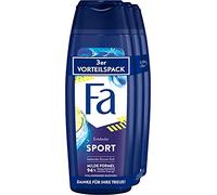Fa Gel de ducha revitalizante Sport con el aroma fresco y revitalizante de cítricos verdes 3 unidades, 750 ml
