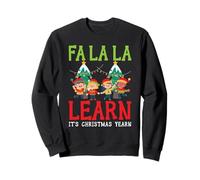 FA La La Aprende Es Navidad Anhelo Maestro Navidad Sudadera
