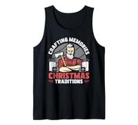 FA La La La Flossing Todo El Día Dentista Dental Navidad Camiseta sin Mangas