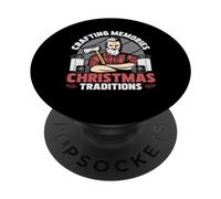 FA La La La Flossing Todo El Día Dentista Dental Navidad PopSockets PopGrip Adhesivo