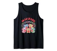 FA La La Lotl Lindo Axolotl Villancicos Camiseta sin Mangas