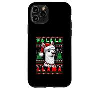 FA Lala Llama Sombrero de Papá Noel Ugly Christmas Sweater Animal Lover Carcasa para iPhone 11 Pro