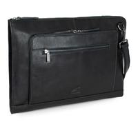 Fa.Volmer ® VO2403-Black - Funda de piel de búfalo para MacBooks, portátiles, tablets de hasta 17 pulgadas | Maletín A4 | VO2403-Black