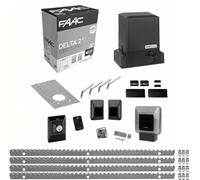 FAAC Delta 2 740 - Kit de 4 metros para puerta corredera de metal