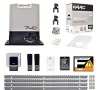 FAAC Delta 2 740 - Kit de 4 metros para puerta corredera de metal
