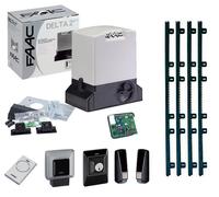 FAAC Kit Delta 2 740 Puerta Corredero Capacidad 500KG 220V+ 4MT Estante