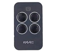 FAAC Mando a Distancia con 4 Botones, Negro, Original, 433 MHz RC.