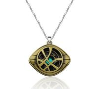FAADBUK Doctor Strange Inspirado Joyería Ojo de Agamotto Accesorio Colgante Piedra Doctor Strange Neckace Doctor Extraño Fans Regalo Doctor Extraño Llavero