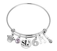FAADBUK Six The Broadway Musical Inspired Gifts Six The Musical Bracelet Gift Six The Musical Theatre Gift Six Musical Fans Gift, Metal, Acero inoxidable