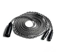 FAAEAL Cable de actualización equilibrado, cable de cobre monocristalino chapado en plata de 8 núcleos compatible con Audeze LCD-2 LCD-3 LCD-4 LCD-X LCD-XC MM-500 para músico audiófilo 4PIN-XLR 2 m
