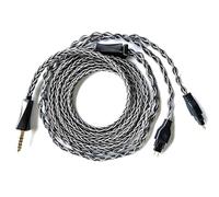FAAEAL Cable de audio Fezzlo-Audio de cobre chapado en plata de 8 núcleos compatible con auriculares Sennheiser HD650 HD600 HD580 HD660S HD58X HD565 HD545 HD535 HD6XX con cable enchufe equilibrado de